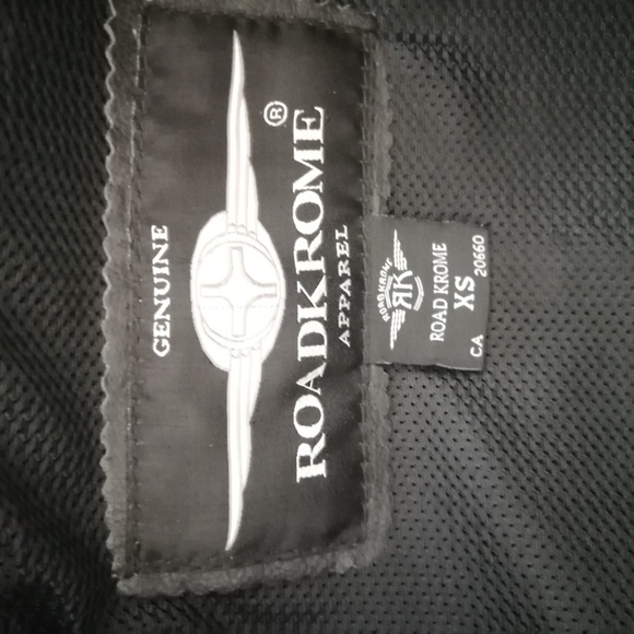 RoadKrome Genuine Leather Moto Jacket - Picture 2 of 4